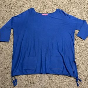 EUC Lilly Pulitzer Elba oversized tunic sweater sz L